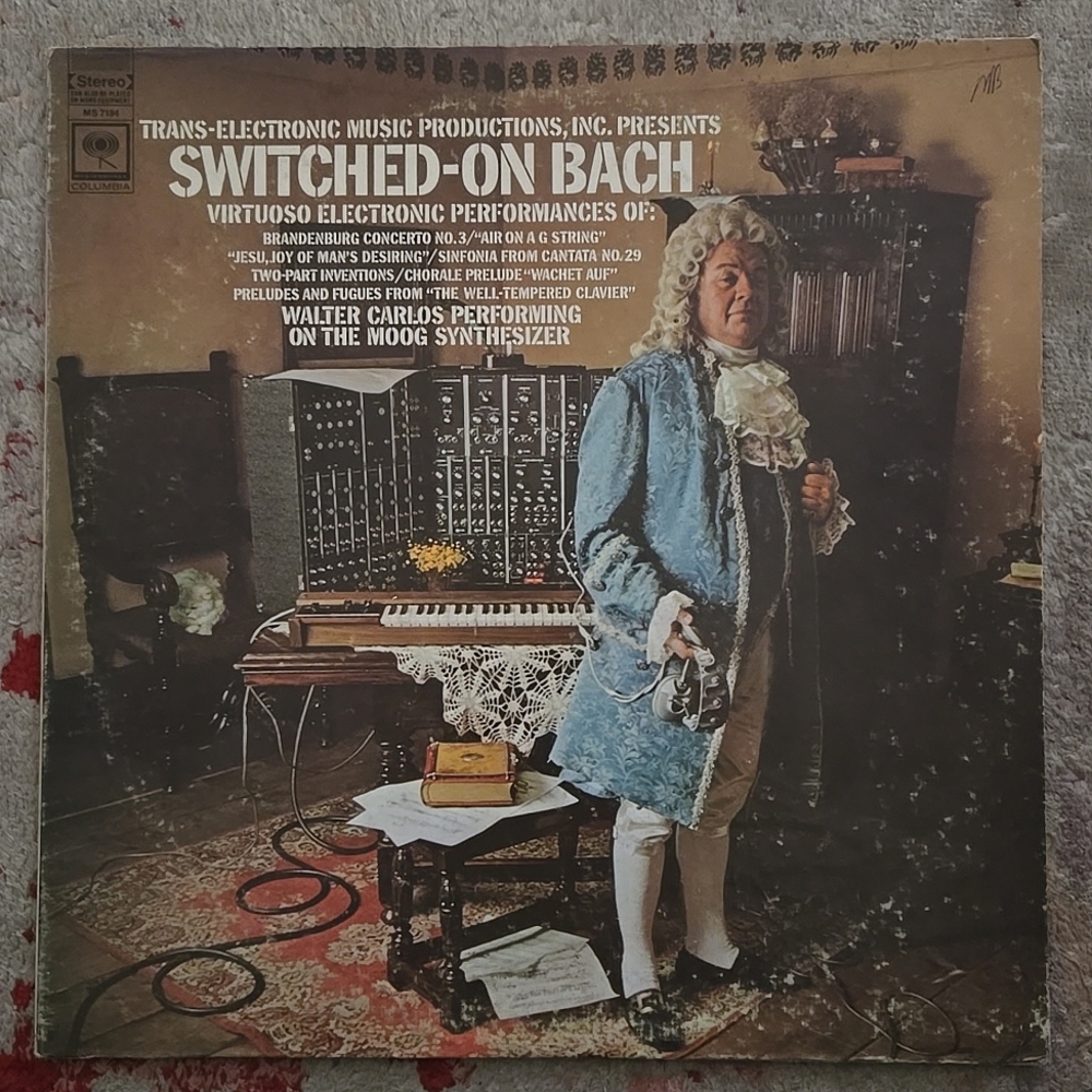 Walter Carlos - Switched-On Bach 1968 Columbia Vinyl LP Electronic Moog